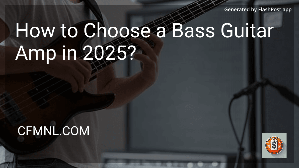How to Choose a Bass Guitar Amp in 2025? preview