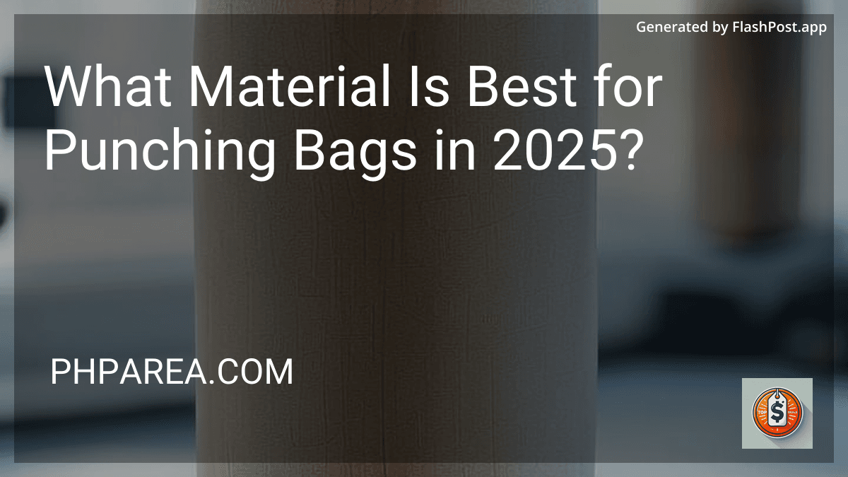 What Material Is Best for Punching Bags in 2025? preview