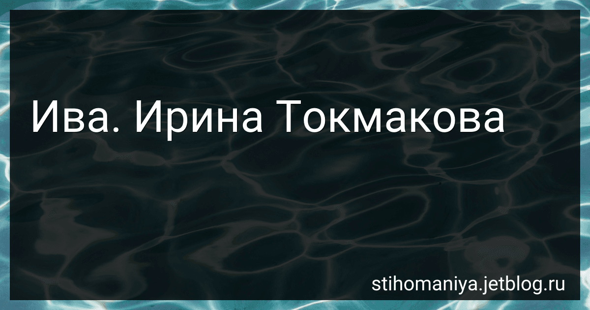 Ива. Ирина Токмакова preview
