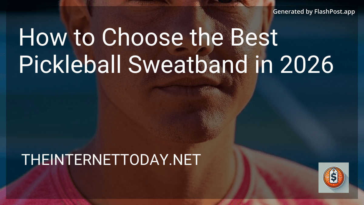 How to Choose the Best Pickleball Sweatband in 2026 preview