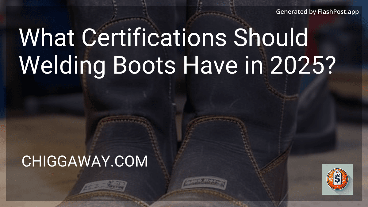 What Certifications Should Welding Boots Have in 2025? image