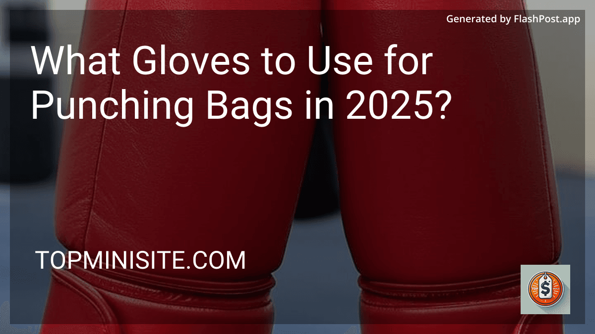 What Gloves to Use for Punching Bags in 2025? preview