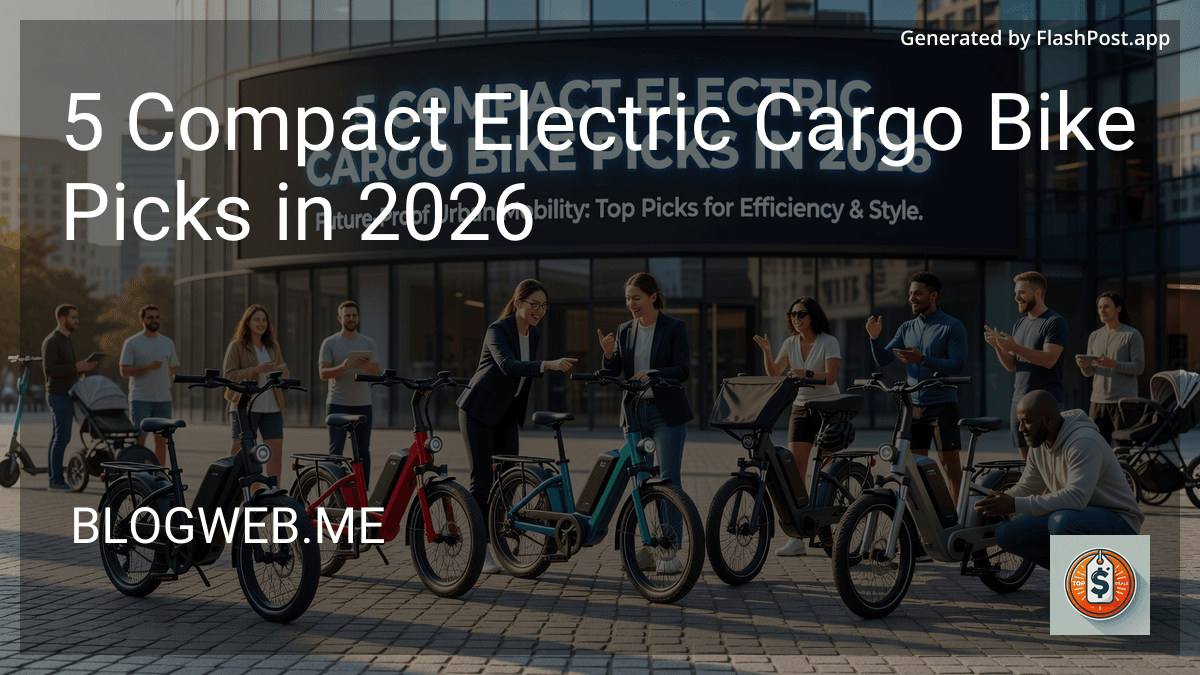 8 Compact Electric Cargo Bike Picks in 2026 preview