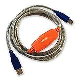 LAPLINK - USB 3.0 Super Speed Transfer Cable - USB Data Transfer Cable PC to PC - Compatible with PCmover Migration Software (not Included) - High-Speed Data Transfers up to 5 Gbps - 6 ft