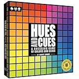 HUES and CUES - Vibrant Color Guessing Board Game for 3-10 Players Ages 8+, Connect Clues and Guess from 480 Color Squares