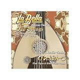 La Bella OU80A-C Oud String 12- String Set Arabic CC Tuning Plain Nylon Silver Plated Wound 27-43