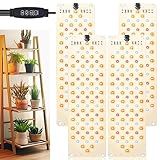 Grow Light,40W Ultra-Thin Panel Grow Lights for Indoor Plants ,316LEDs Full Spectrum Grow Lights for Under Cabinet Plant, Grow Lamp With 3/9/12H Timer ,10 Dimmable Levels for Plants Growing (4pcs)