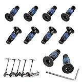 MIMIRACLE Scooter Forehead Head Screw Accessories - Carbon Steel Fixed Screw Kit (10 PCS) Compatible with Xiaomi M365 1s Pro Mi3 Ninebot Max G30/ES Series F Series Electric Scooter