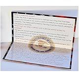 Easy-to-Read Large Text 60pc ADA Service Dog and Handler's Legal Right Information Card - Double Size Folded Business Card with Waterproof and Tear-Resistant Paper