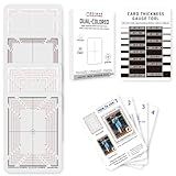 BDJBXK Card Centering Grading Tool for Pokemon & Sports Cards – Card Grading Centering Tool, Thickness Measurement Card, Professional Grading Kit (with Instructions)​