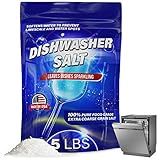 IMPRESA Salt for Dishwashers & Water Softener - 80 oz 100% Pure Dishwasher Salt - Prevents Hard Water Residue & Limescale - Compatible with Miele, Bosch & Whirlpool Models