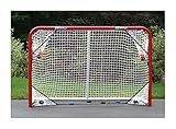 EZGoal 67109 Monster Steel Tube Heavy-Duty Official Regulation Folding Metal Hockey Goal Net, 6 x 4 - Feet, Red