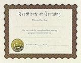 Great Papers! Training Certificate, Pre-Printed Gold Foil and Embossed, Certificate of Completion, for Awards and Achievements, 8.5”x11”, 6 Sheet Pack (930300)