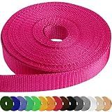TECEUM 2 Inch Webbing – Hot Pink – 50 Yards – 2” Heavy-Duty Wide Webbing for Climbing Outdoors Indoors Crafting DIY nw