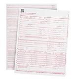 1000 CMS 1500 Claim Forms, Current HCFA 02/2012 New Version Valid for HCFA 1500 Claim Forms, Line Up with Billing Software, Laser Compatible