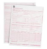 500 CMS 1500 Claim Forms, Current HCFA 02/2012 New Version Valid for HCFA 1500 Claim Forms 2025 and 2026, Line Up with Billing Software, Laser Compatible
