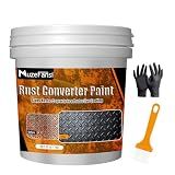 2-in-1 Rust Converter & Metal Primer – Stops Rust, Paint Over Rusted Metal, Anti-Rust Coating Rust Paint,Corrosion Inhibitor for Automotive, Marine, Industrial Use, Heat & UV Resistant, Farm Equipment & Fences(35 oz)