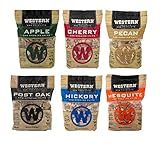 Western Wood Smoking Chip Variety Pack of 6, 180 cu in per Bag