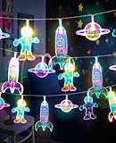 AceList Space String Lights, 20 LED Color-Changing Fairy Lights with Battery&USB Powered for Children's/Kids' Rooms, Space-Themed Party, Christmas and Bedroom Decor