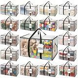 ClearSpace Heavy Duty Moving Bags or Storage Bins with Lids, Clear, 18 Pack