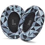 WC PadZ QC Ultra - Upgraded Replacement Earpads for Bose QuietComfort Ultra Made by Wicked Cushions | Enhanced Comfort & Thickness | Upgraded Memory Foam & Premium Materials | Geo Grey