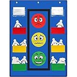 Panelee Classroom Behavior Chart Stoplight Behavior Pocket Chart for Kids Classroom Management Tools Behavioral Learning Tool with Blank Student Paper Cutouts(43 Pieces)