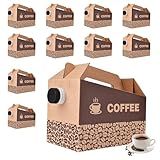 10 Pack 96 oz Disposable Coffee Dispensers, Coffee Box with Handle, easy to carry,suitable for storing hot and cold drinks, coffee boxes for catering, suitable for catering services, offices.
