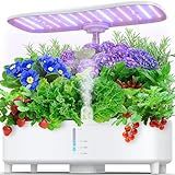 Hydroponics Growing System Kit 15 Pods Misting Indoor Gardening System Indoor Garden Gardening Gifts for Women 5L Water Capacity 48W Grow Light Herb Garden