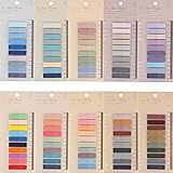 2000Pcs Sticky Tabs for Annotating Books, Clear Sticky Notes for Binders, Page Markers for Notebooks, Multi-Colored Writable and Repositionable Book Flags Strip Index Tabs