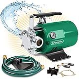 SumpMarine Water Transfer Pump, 115V 330 Gallon Per Hour - Portable Electric Pump with 6' Hose Kit, Remove Water From Pools, Rain Barrel, Aquariums
