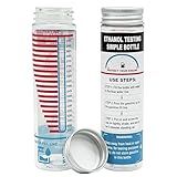 LUCKLYJONE E85 Tester Kit, Reusable Ethanol Test Kit, Wide Mouth Fuel Test Bottle, Gasoline Super Content Tester (2 Pack)