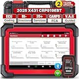 LAUNCH X431 CRP919EBT OBD2 Diagnostic Scanner, 2025 Bidirectional Scan Tool with ECU Coding, CANFD/DOIP, FCA AutoAuth, 35+ Resets, VAG Guided, All System Diagnostic for All Vehicles, 2Y Update