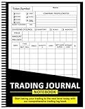 Trading Journal Log Book: A Comprehensive Record Book to Boost Your Profits and Enhance Your Trading Strategies - 8.5" x 11" 100+ Pages