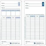 Lathem E14-100 Pack of 100 Time Cards, 2-Sided, for use with Lathem Model 400E Time Clock, 7" High