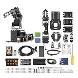 Robotic Arm with Arduino 5DOF/Axis AI Smart Robot Arm Open Source STEM Educational Building Robotics & Engineering Kits, Science/Coding/Programming Set, miniArm Standard Kit