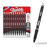 Sharpie S-Gel Gel Pens Writing Drawing Coloring Gel Pens For Journaling Medium Point Pen(0.7Mm) Assorted Colors 12 Count