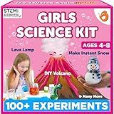 Butterfly EduFields 100+ Girls Science Kit for Kids Ages 4 5 6 7 8 | Girls in STEM & Science Experiments | Educational Gift Ideas for 4 5 6 7 8 Year Old Girl | STEM Projects, Fun Learning