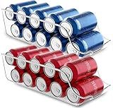 Utopia Kitchen Soda Can Organizer and Dispenser for Refrigerator/Pantry - Durable Can Storage Organizer Fridge & Kitchen Organization - (Clear, Set of 2)