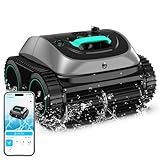 (2025 Upgrade) WYBOT C1 Pool Robot Vacuum for Inground Pools, 4-in-1 Cordless Robotic Pool Cleaner Lasts 150min, Triple-Motor up to 1,614 Sq.ft, Smart APP Support, Auto Wall & Waterline Cleaning