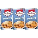 Cobbler Mix 10.58 oz. (Pack of 3) - Homemade Dessert in Minutes - Just Add Your Favorite Fruit - Apple, Peach, Berry and More by Louisiana Fish Fry