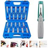 JRready JRconDRK00A20-02 Pin Removal Tool Kit, 20PCS Universal Automotive Computer Electrical Terminal Release Tool Set for Deutsch, AMP, TE, Molex, MCON 1.2, Harting Wain, Amphenol RT360 Connectors