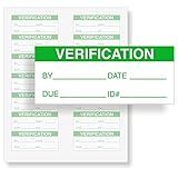 SmartSign Verification Write-On Label | 1.5" x 0.625" Vinyl, Pack of 140, Made in USA