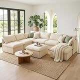 Cloud Modular Hosting Sectional, Oversized Deep Seat Comfort, Luxe Chenille