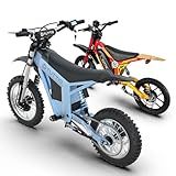Tuttio Electric Dirt Bike 2-Pack, 60V ARC and 48V 21AH Peak 3000W Soleil01-GB High-Power Electric Motorcycle Set with 14"/12" & 16" Tires, Premium Dual E-Bike Gift for Outdoor Riding