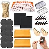 Leinuosen 228 Pcs Trade Card Flattening Kit, Card Cleaning Kit for TCG Collectors Collectible Cleaning Protect Supplies