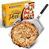 Checkered Chef Pizza Peel, Foldable Design, 13 Inch x 15 Inch