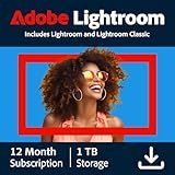 Adobe Lightroom 1TB | AI-assisted photo editor | 12-Month Subscription with auto-renewal |PC/Mac | Digital Download