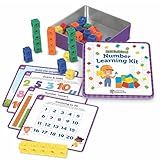 Learning Resources Skillbuilders Numbers Learning Kit - Math Manipulatives, Linking Cubes, Homeschool Supplies, Preschool Classroom Must Haves, Toddler Activities
