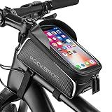 ROCKBROS Bike/Bicycle Phone Front Frame Bag, Waterproof, Tube Cycling Pouch