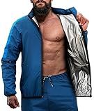 RDX Sauna Suit Full Body Heat Sweat Suit, REACH OEKO TEX 100 CERTIFIED, Anti Rip Long Sleeve Tracksuit Top Bottom